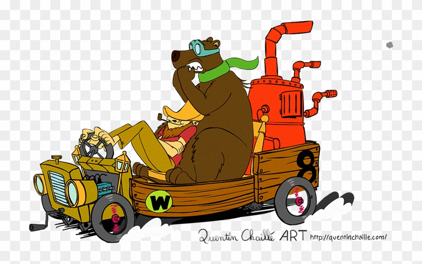 Com/ Experiment Muttley Fred Flintstone Motor Vehicle - Wacky Races Arkansas Chuggabug #1253417