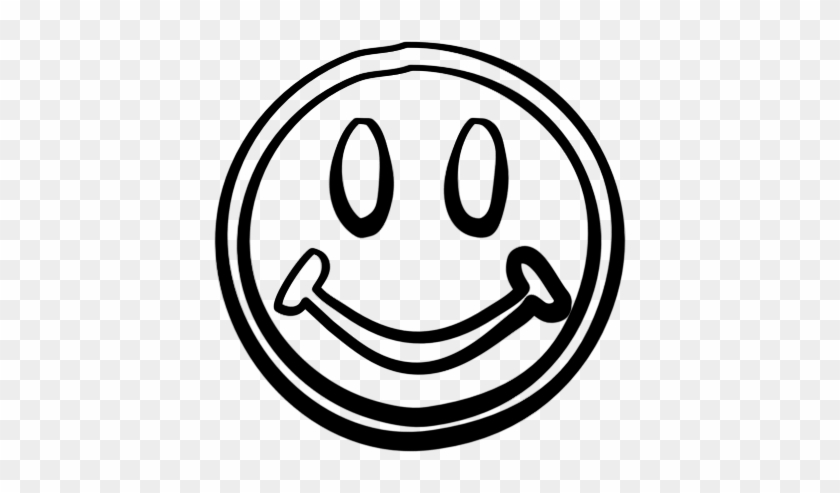 Drawn Face Smile - Steering Wheel Clip Art #1253617