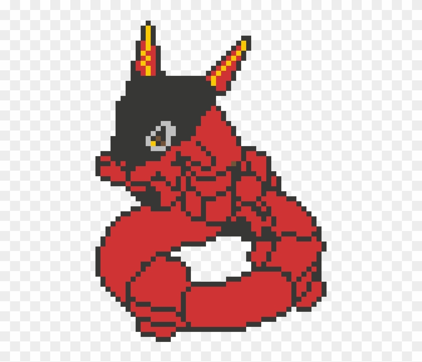 Dark Panther Rayquaza - Pixel Art #1253913