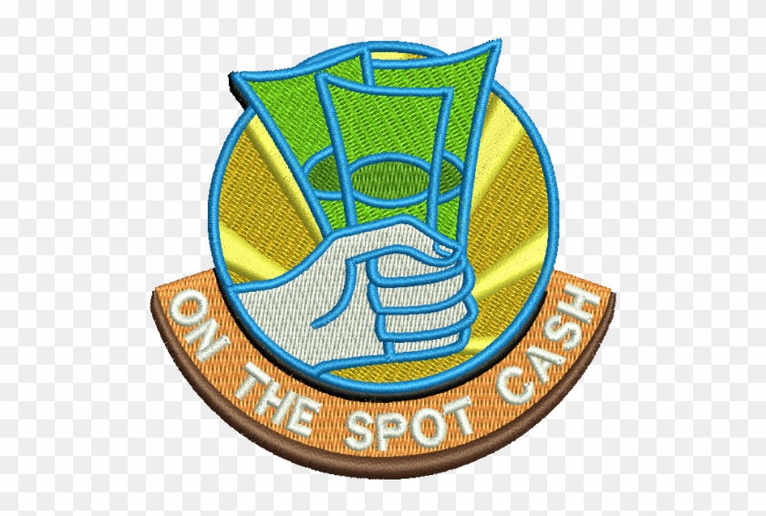 On The Spot Cash Logo Digitizing - Emblem #1254166