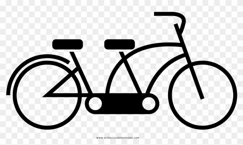 Tandem Bicycle Coloring Page - Bocucle Annimation Png #1254258