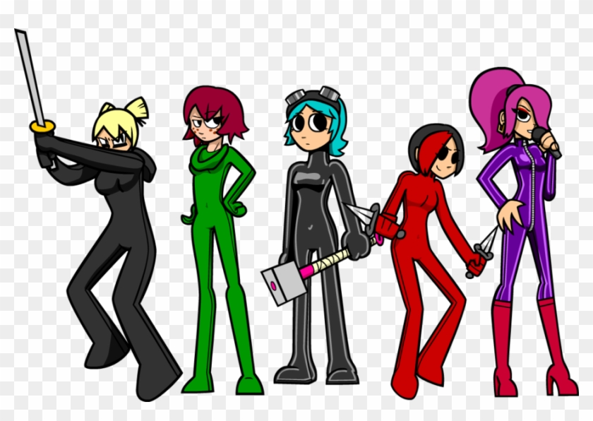 Scott Pilgrim Girls In Bodysuits By Shennanigma - Scott Pilgrim Girls #1254284