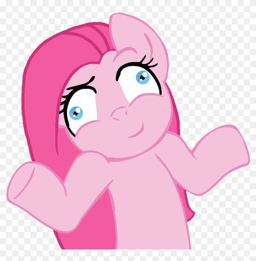 Shrug Pinkamena Diane Pie By Nobody Was - Pinkamena Diane Pie Png #1254372