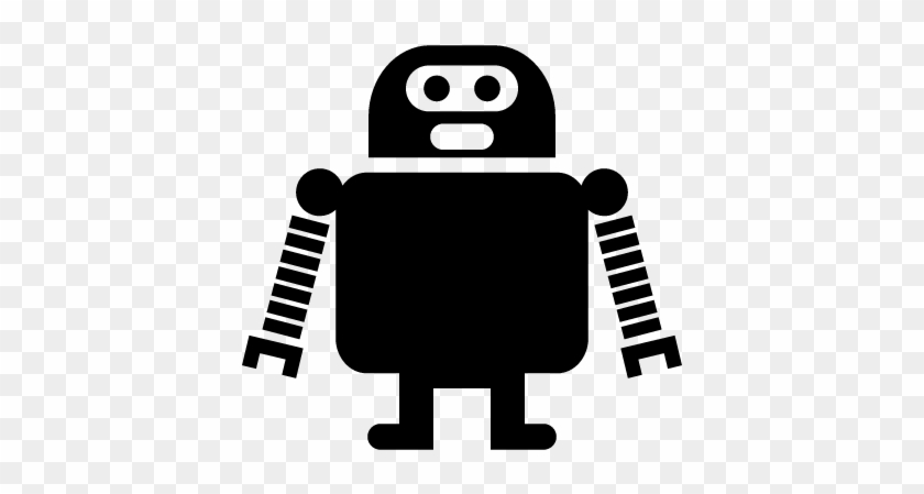 Robot Of Long Arms And Short Legs Vector - Robot Symbol Png #1254376