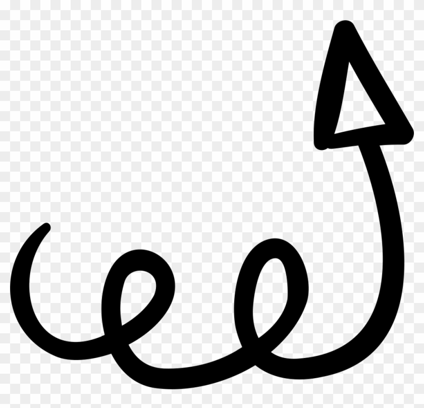 Up Arrow With Scribble Comments - Scribble Arrow #1254930