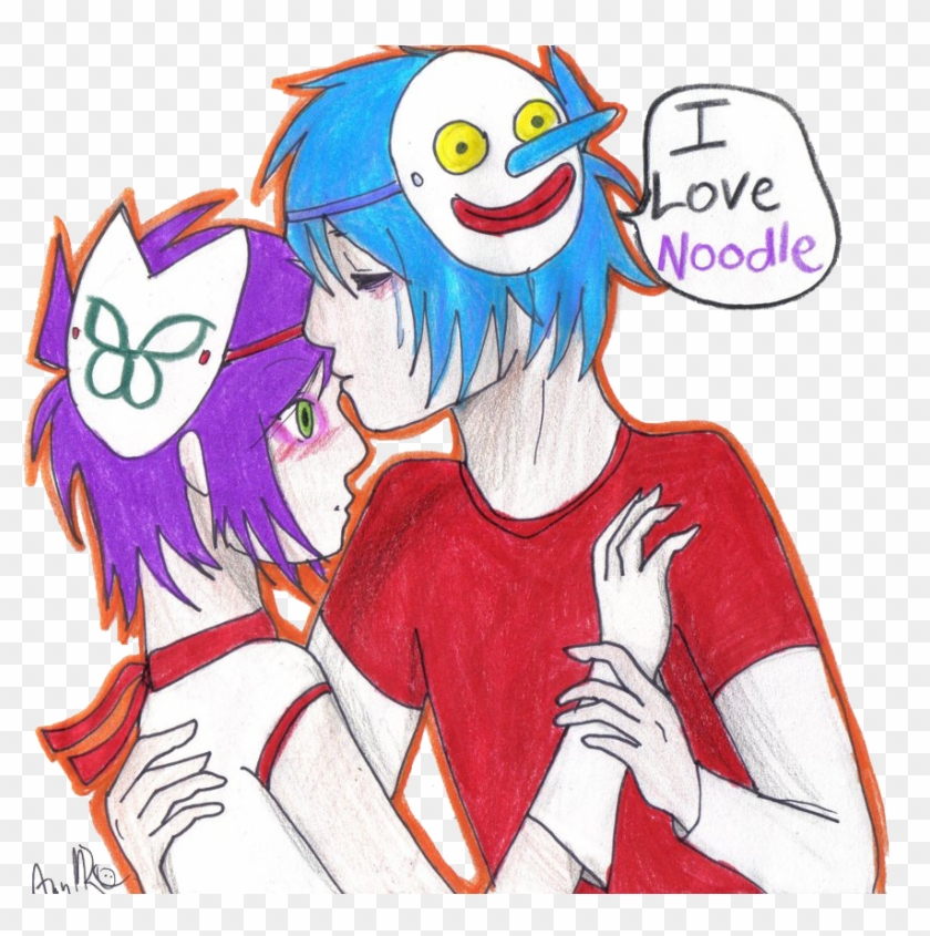 I Love Noodle - Gorilaz 2d And Noodle Love #1255968