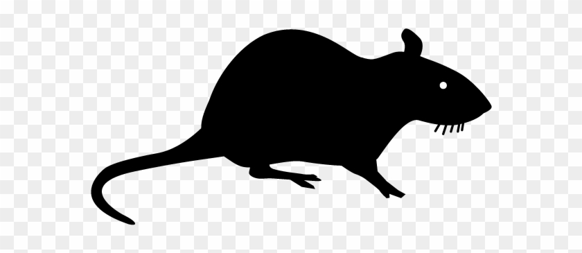 Mouse - Silhouette - Animals Illustration - ネズミ イラスト フリー 素材 #1255971