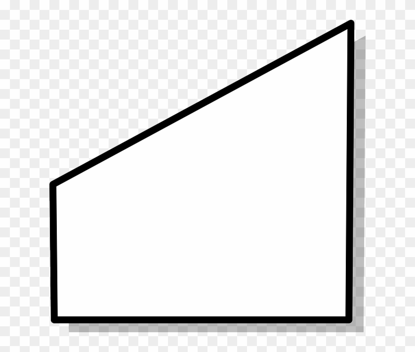 White, Shapes, Shape, Flowchart, Trapezium - Black White Shapes Png #1256244