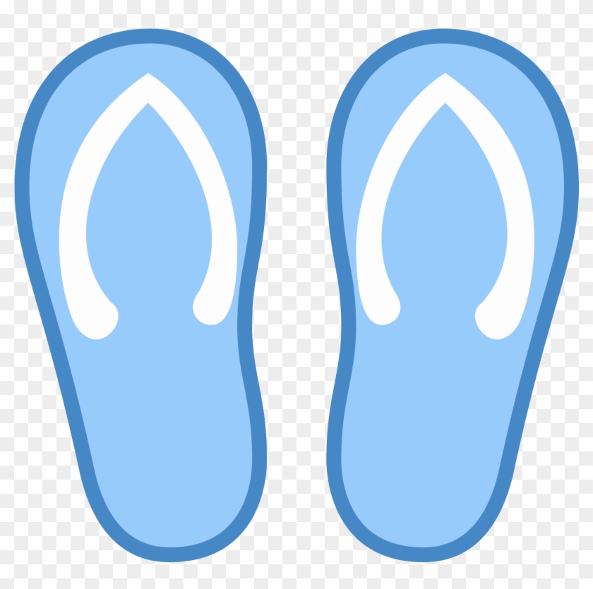 The Icon Resembles Two Upside Down Pear Shapes That - Flip-flops #1257207
