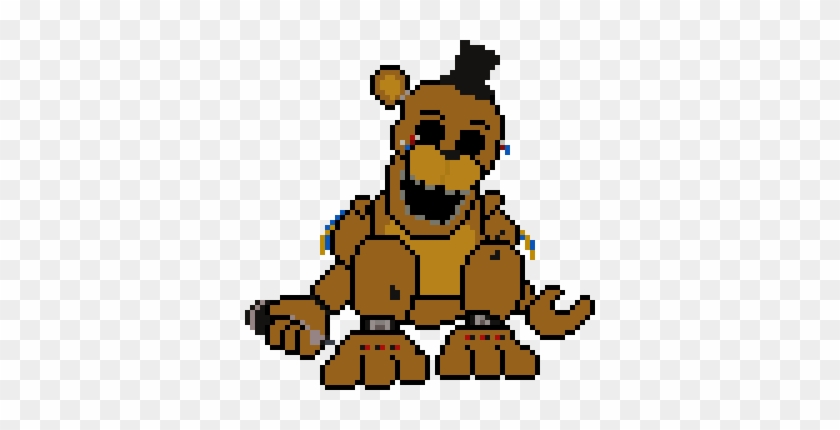 Withered Golden Freddy By Crazycreeper529 - Fnaf 2 Shadow Freddy #1257574
