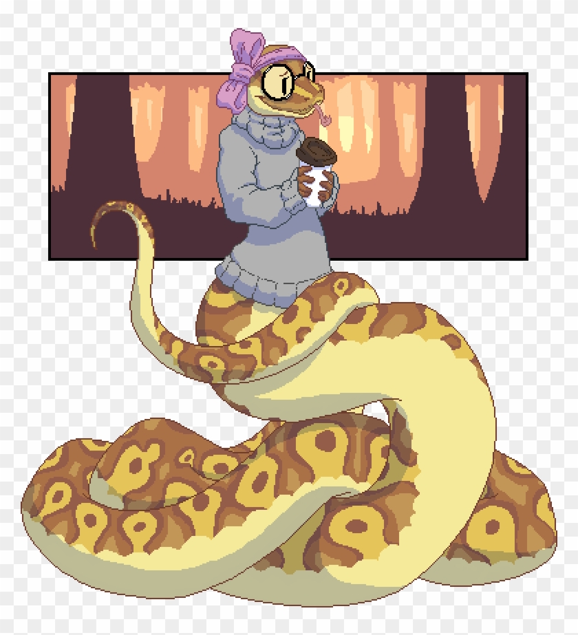 [newbie][oc][cc] My First Ever Attempt At Pixel Art - Snake Oc Art #1257599