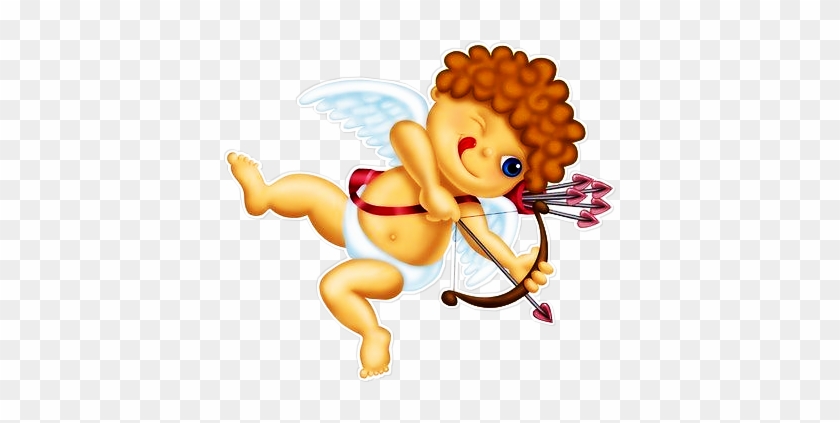 A La Espalda Llevaba Dos Clases De Flechas - Cupido En Png #1259198
