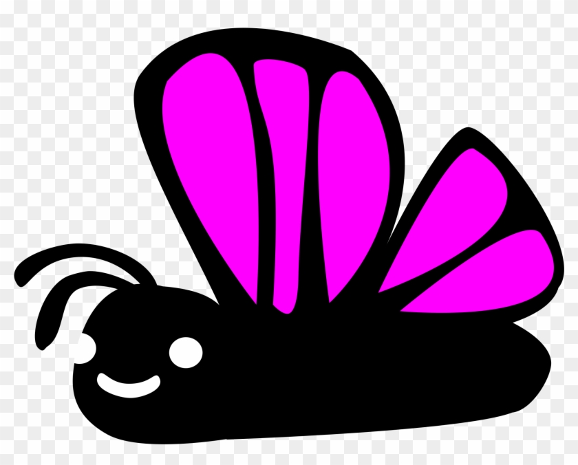 Big Image - Cute Purple Butterfly Trucker Hat, Adult Unisex, White #1259351