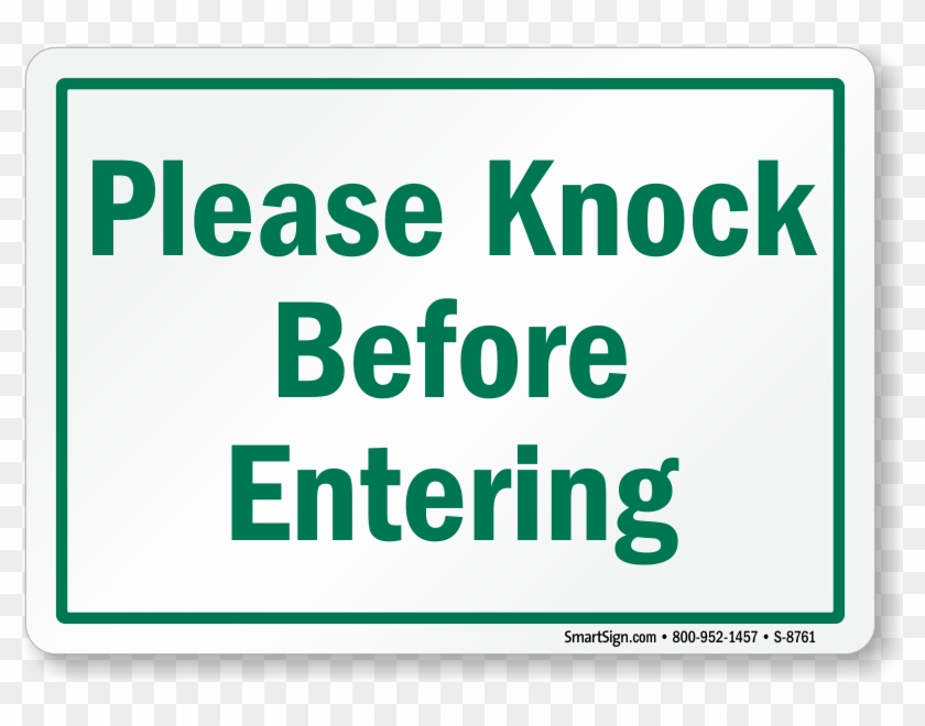 Smartsign By Lyle S-8761-pl-14 Please Knock Before #1260540