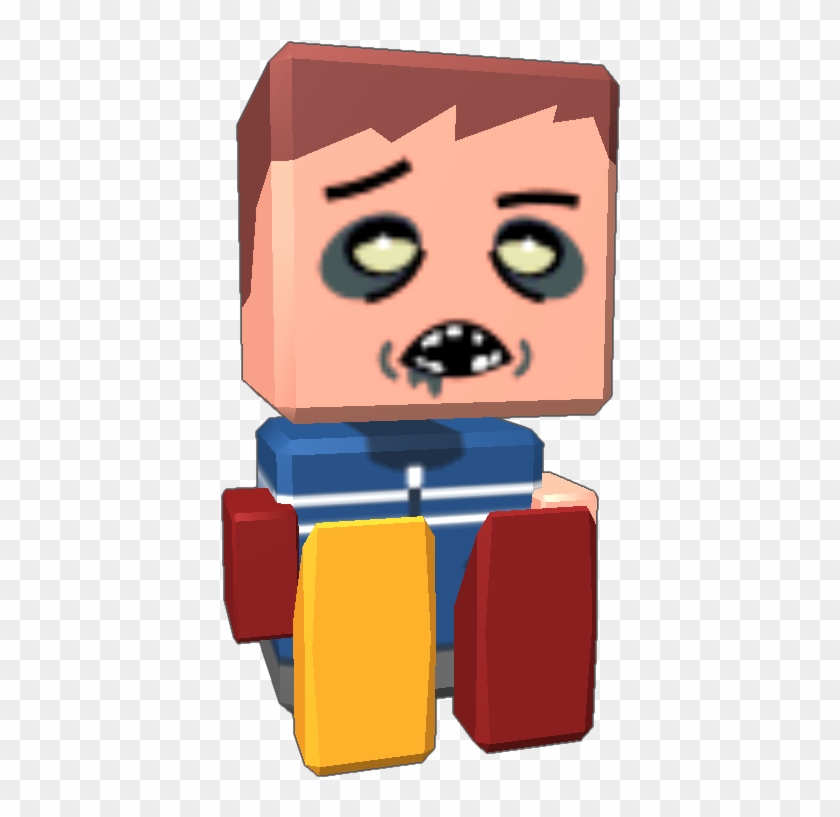 This Zombie Will Chase Blocksters Tagged Hero And Will - Cartoon #1260778