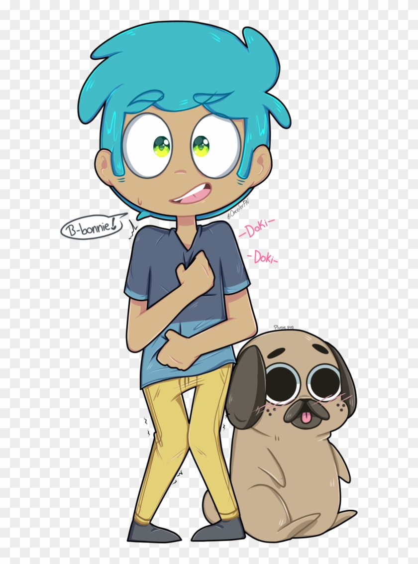 Bon With Pugliepug - Cartoon #1260994