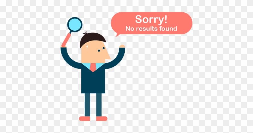 Search Results Are Finished - No Results Found Cartoon #1261110