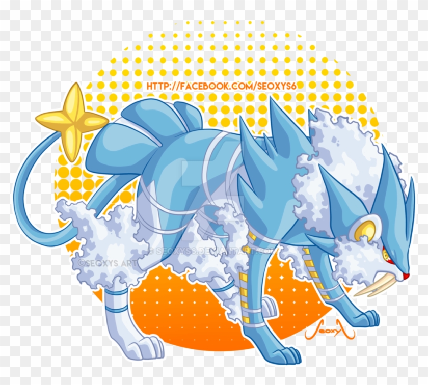 Luxray Walrein Drawn During My Live Stream On Twitch - Walrein Fusion #1261125
