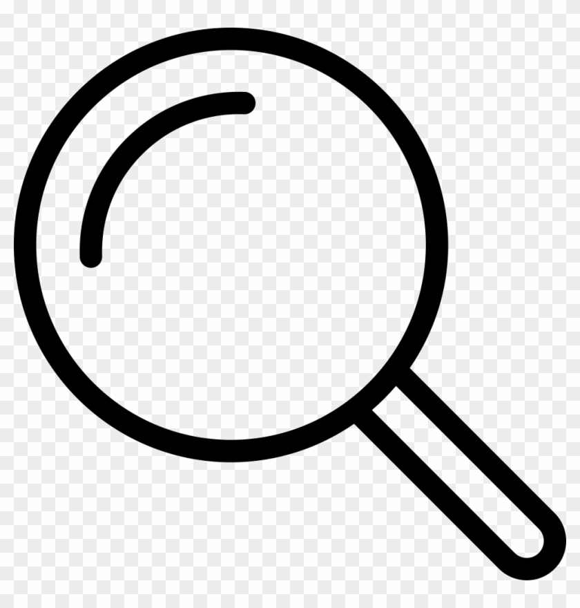 Thin Zoom Find Search Magnifying Glass Comments - Search Magnifying Glass Png #1261142
