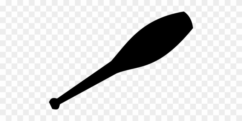 Image Of Silhouette Of A Juggling Club Public Domain - Juggling Club Vector #1261231