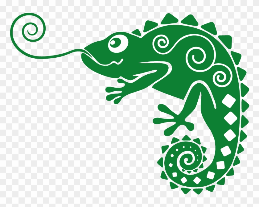 Chameleons Lizard Encapsulated Postscript Clip Art - Chameleon Vector #1261697