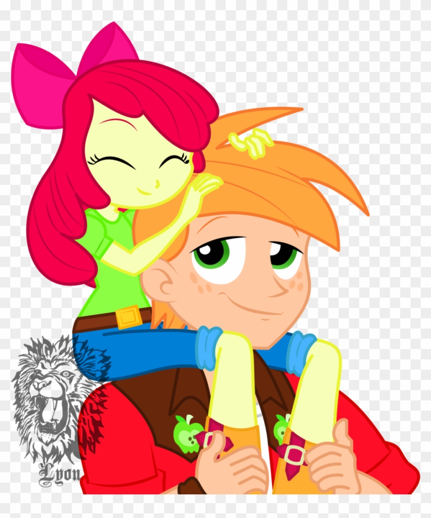 Big Mac And Apple Bloom By Thebig-chillqueen On Deviantart - Applebloom And Big Macintosh #1262270