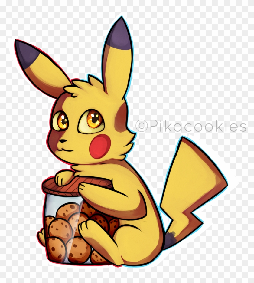 Pika With Cookies By Pikacookieschu - Cartoon #1262636