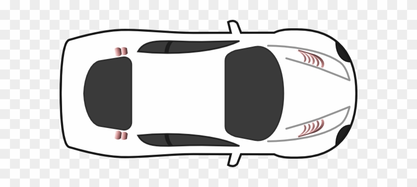 Car Clipart Top View - Car Top View Clipart #1263254