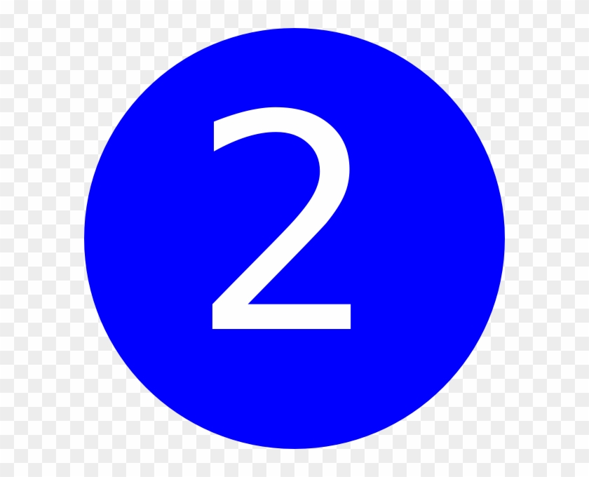How To Set Use Number 2 Blue Background Svg Vector - Number 2 With No Background #1263777