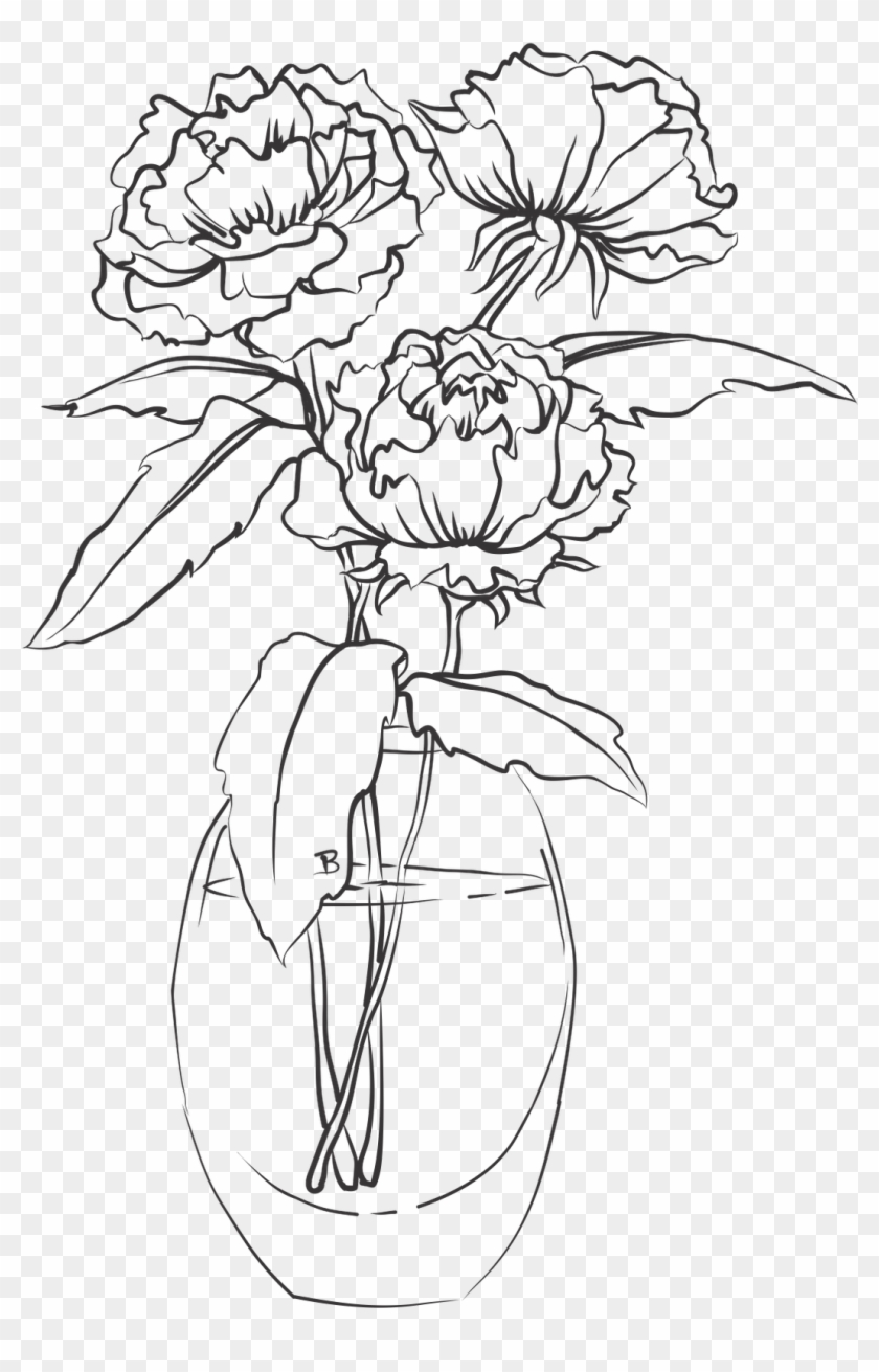 Google Image Result For Http - Vase Of Flowers Drawing #1264750