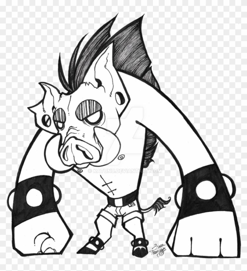 Warthog By Katunu - Warthog Drawing #1264787
