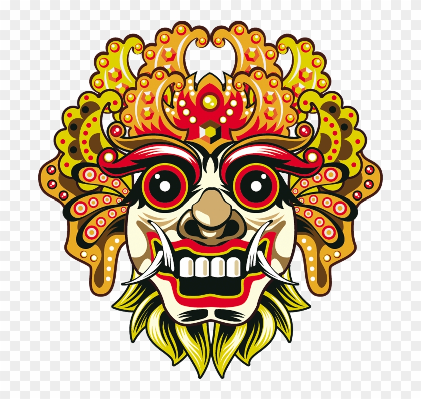 Bali Barong Mask Euclidean Vector - Barong Bali Vector Png #1264881