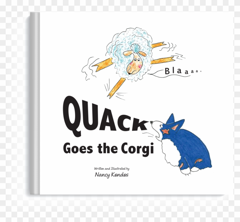 Couched A In Fun Cartoon-like Collection Of Colorful - Quack Goes The Corgi #1264977