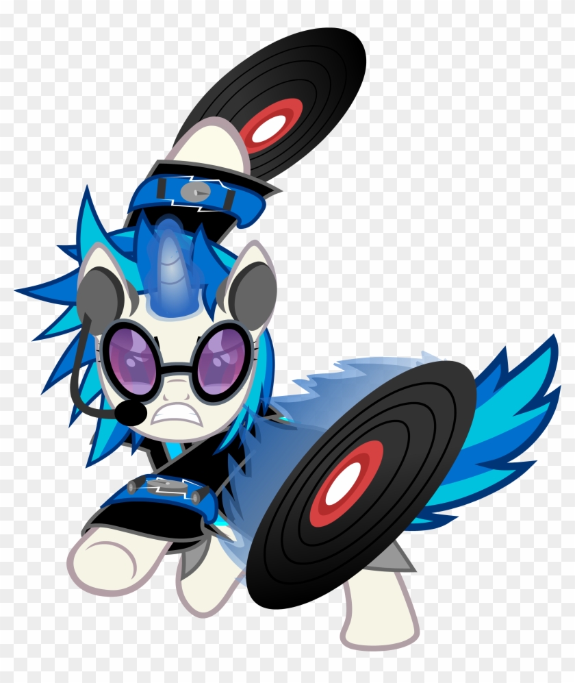 Vinyl Scratch Battle Ready M L P A O - Illustration #1265324