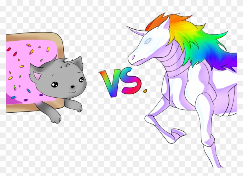 Robot Unicorn Vs - Unicorns And Nyan Cat #1265764
