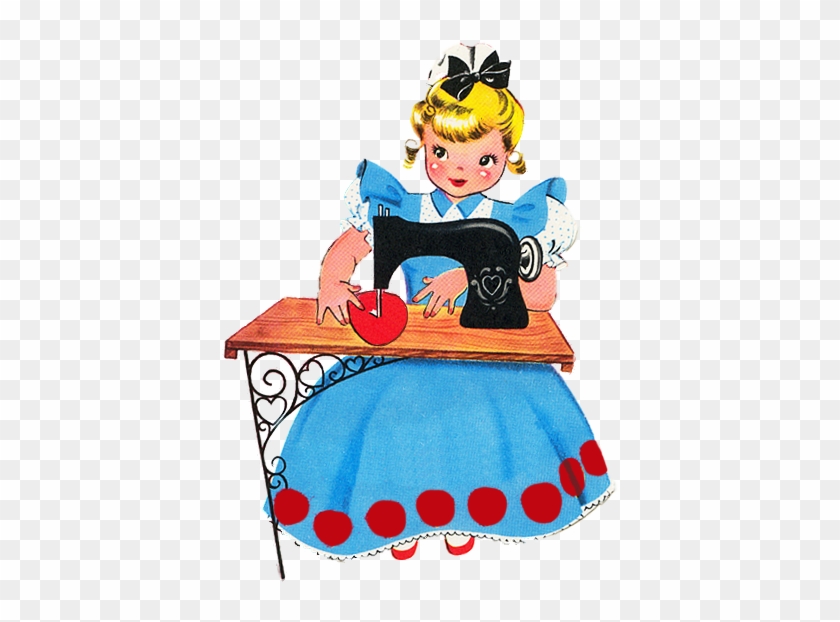 Sewing The Day Away - Cartoon #1265772