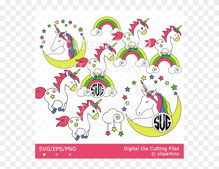 Unicorn Rainbow Svg - Scalable Vector Graphics #1265803