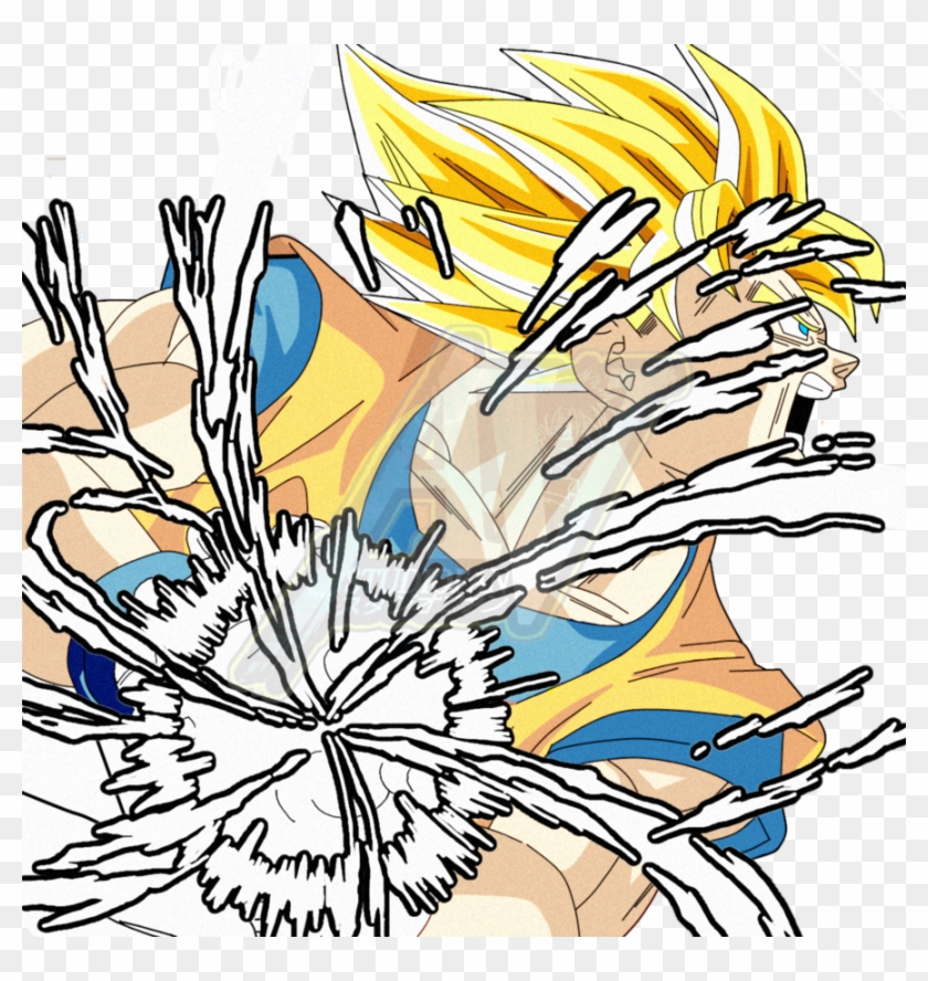 Goku Ssj Kamehameha Manga Version By A-vstudiofan - Goku Ssj Kamehameha Manga Version By A-vstudiofan #1265998
