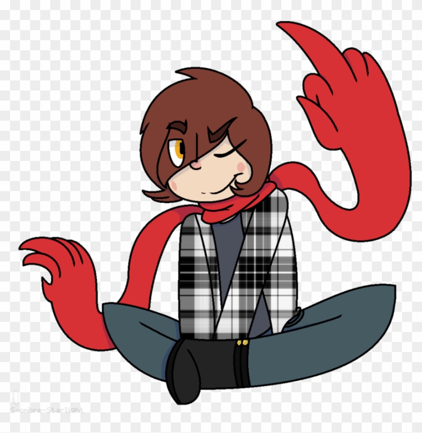 Scarf Boy By Sombrematsu - Cartoon #1266316