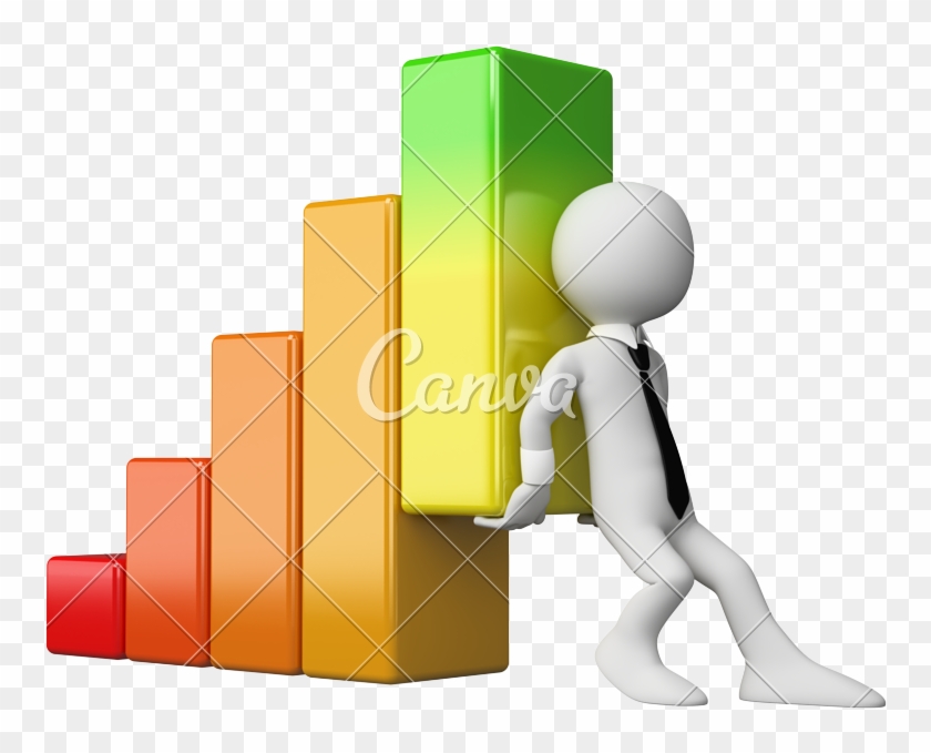 3d Economy Bar Graph - College Statistics Made Easy #1266947