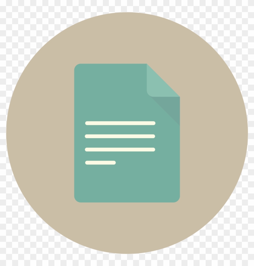 Document Icon Flat Isolated Documents Symbol Vector - Portrait Of A Man #1267765