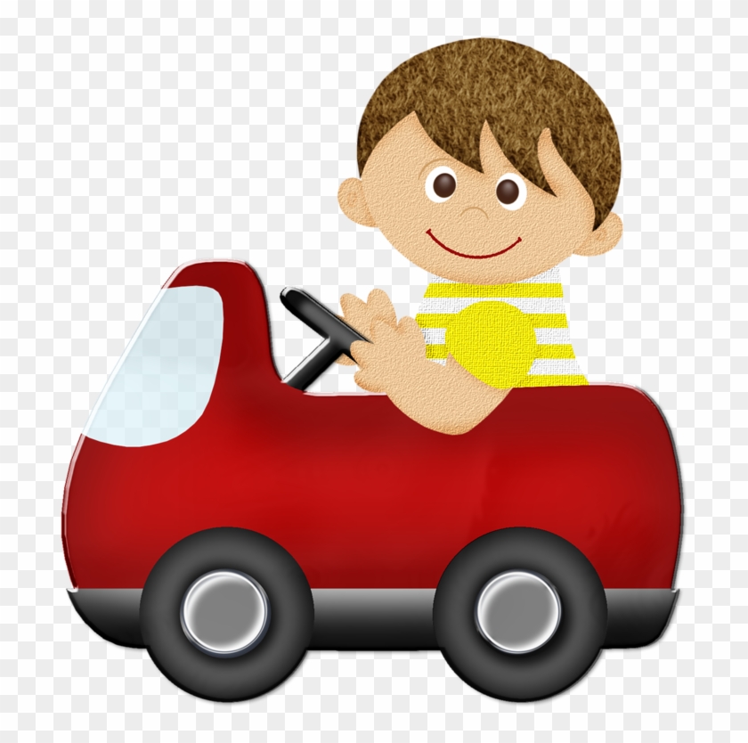 Ferrari Clipart Cute - Clipart Boy With A Car #200682