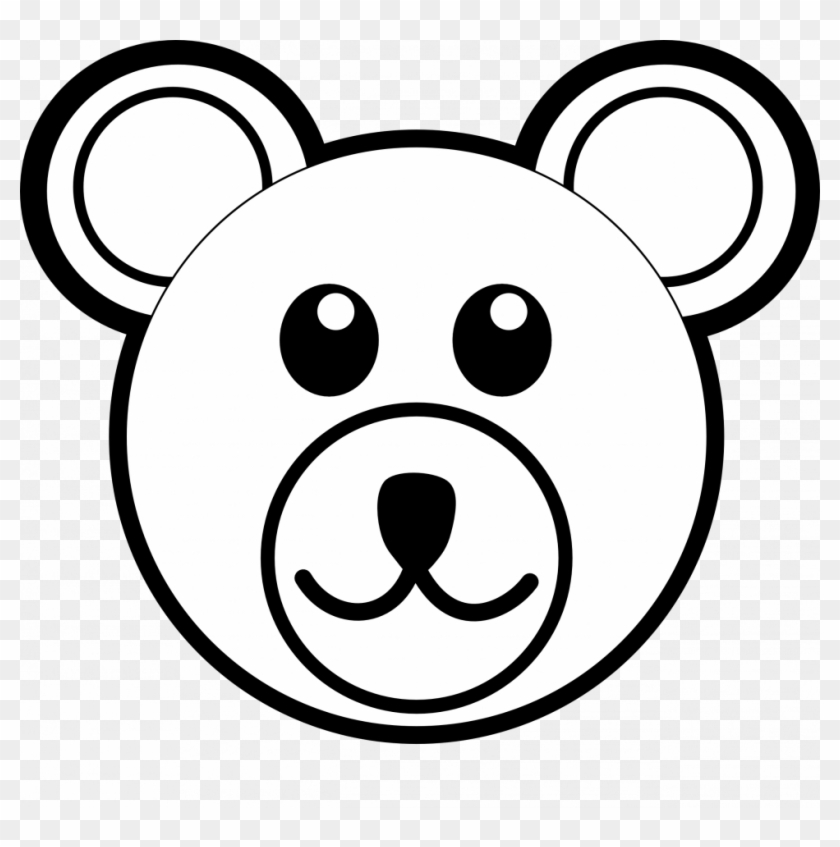 Line Drawing Teddy Bear Clip Art Clipart Of Bears Printable - Draw A Bear Face #201256