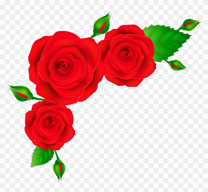 Red Roses Corner Transparent Png Clip Art Image - Red Roses Corner Transparent Png Clip Art Image #201691