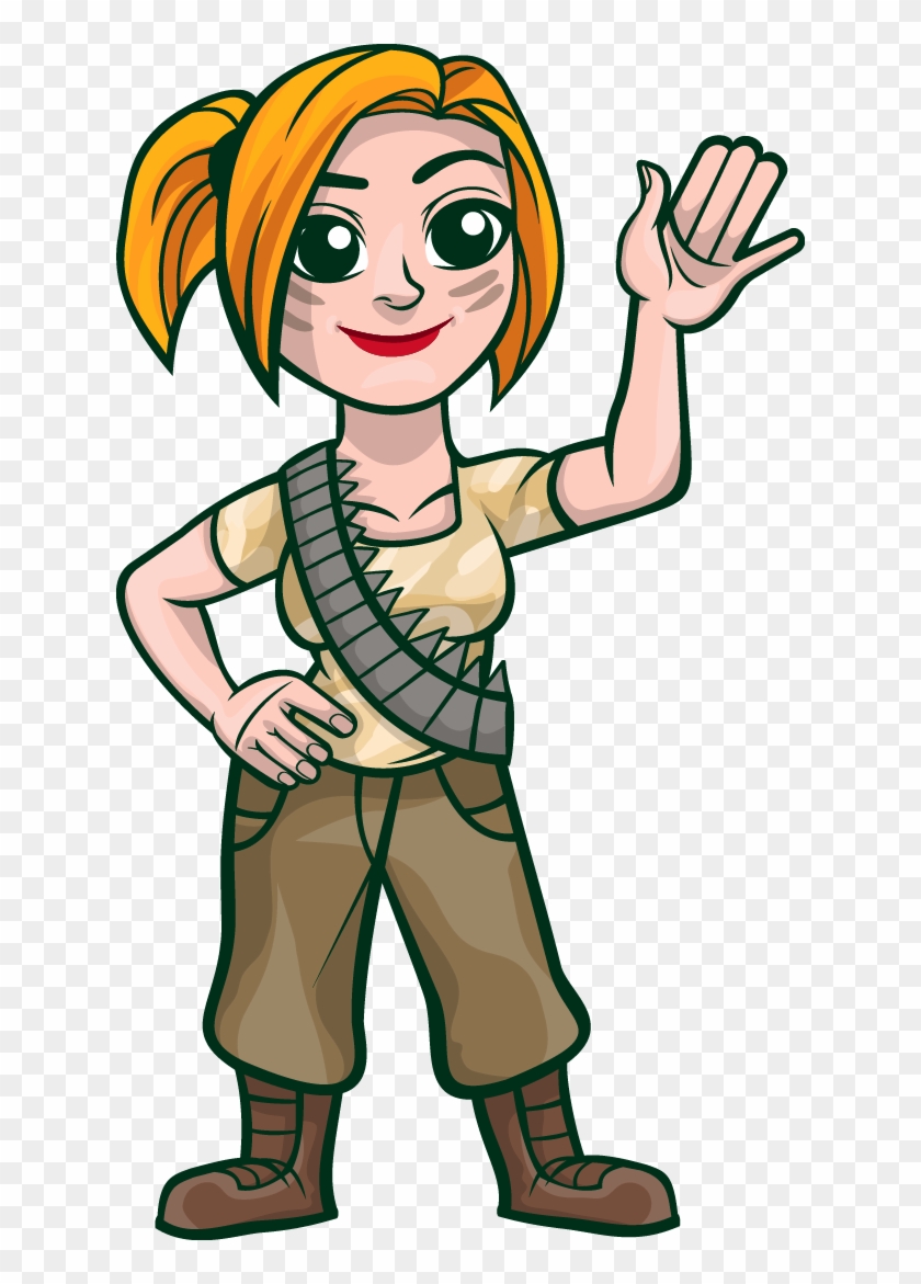 Free Give Thanks Cliparts, Download Free Clip Art, - Female Soldier Clipart #201792