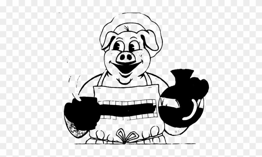 Style In Print Eating Breakfast Like Pig Vintage Look #202110
