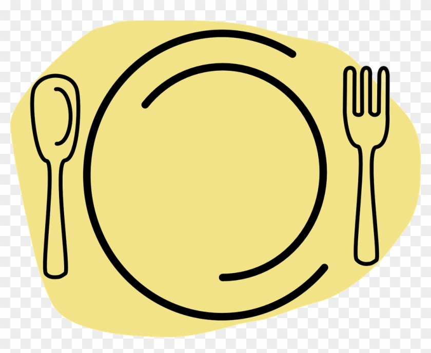 Cutlery Clipart Meal Plate - Spoon And Fork #202388