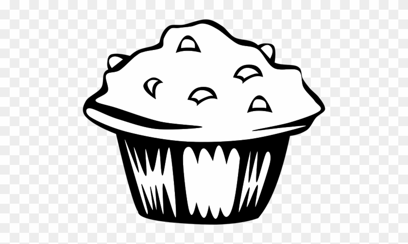 Muffin Fast Food Bakery Dessert Bread Snac - Black And White Muffin #202439