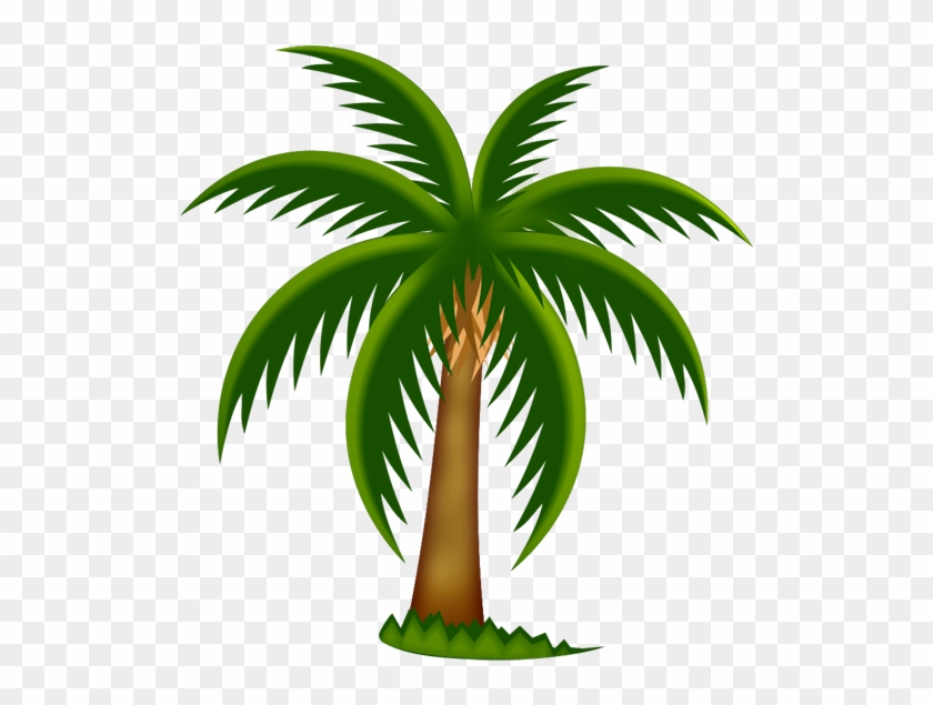 Palm Tree Clip Art Transparent Background Free - Date Tree Clip Art #203873