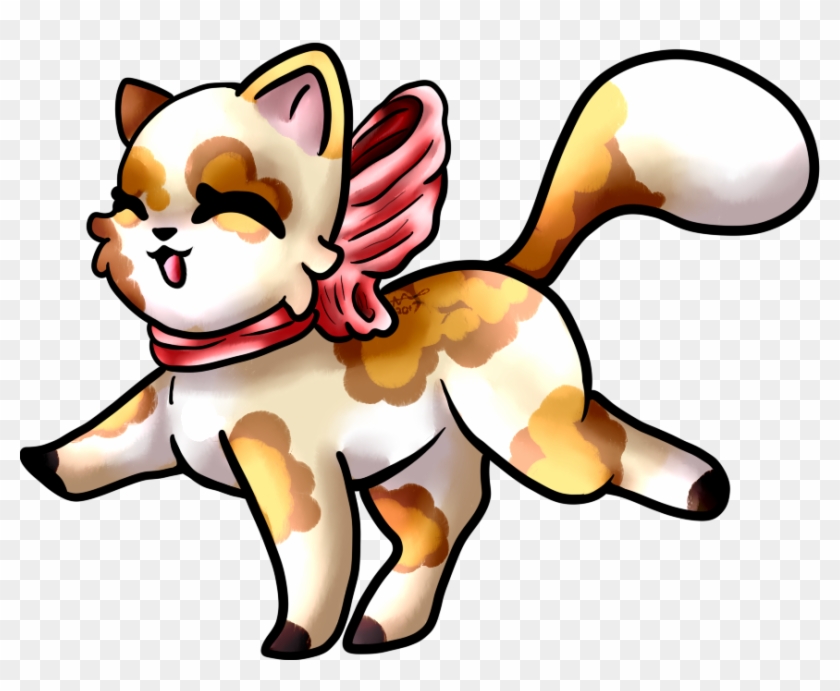 Happy Kitten, Happy Bow By Golden-heart12 - Cartoon #1267917